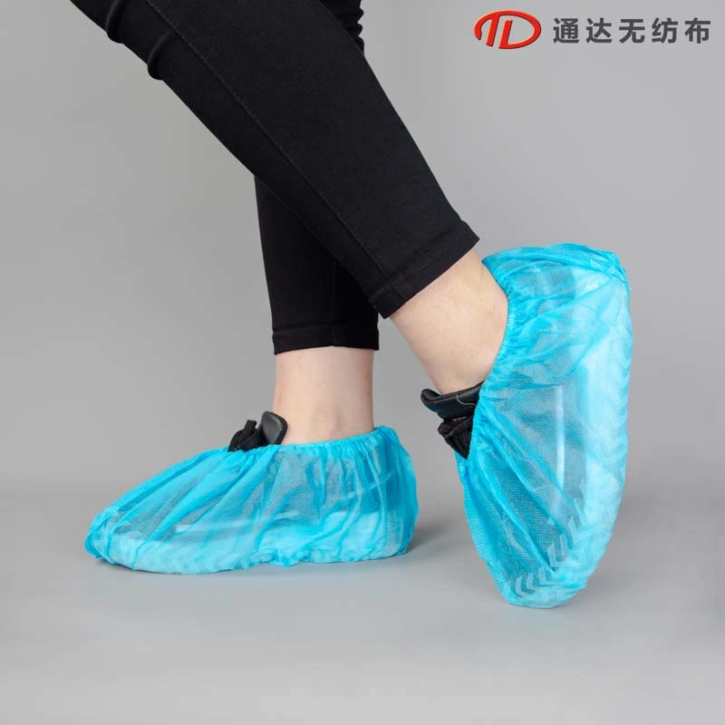 Factory Wholesale Waterproof Plastic PE/CPE Shoe Covers Non Woven Disposable Shoe Cover