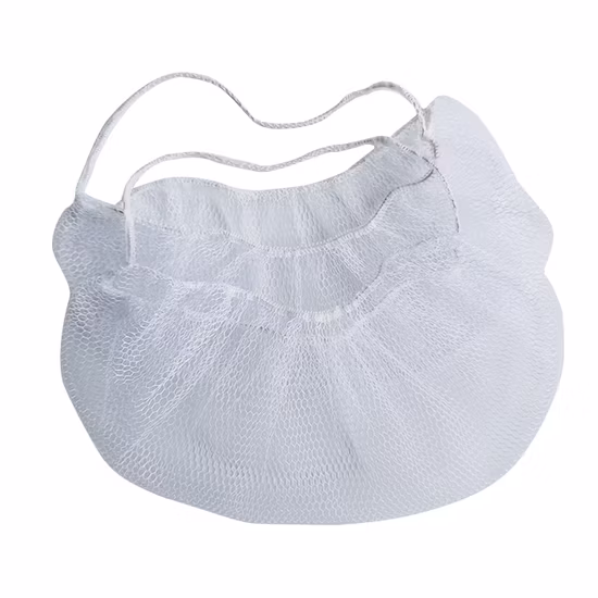 White Blue Black Lightweight Disposable Beard Spunbond Nylon PP Non Woven Mesh Nonwoven Hand Made Beard Hair Mask Beard Cover Nets From 24 Years Factory