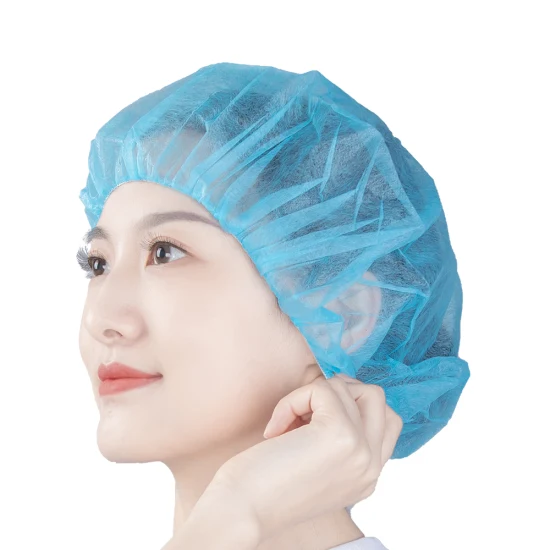 Фабрика здравоохранения OEM индивидуальные санитарные хирургические сетки для волос медсестры одноразовые PP SMS Bouffant Cap